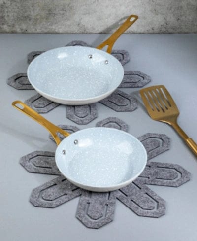 Brooklyn Steel Co. Mini Round Fry Pan & Slotted Turner 2-pc. Set Blue