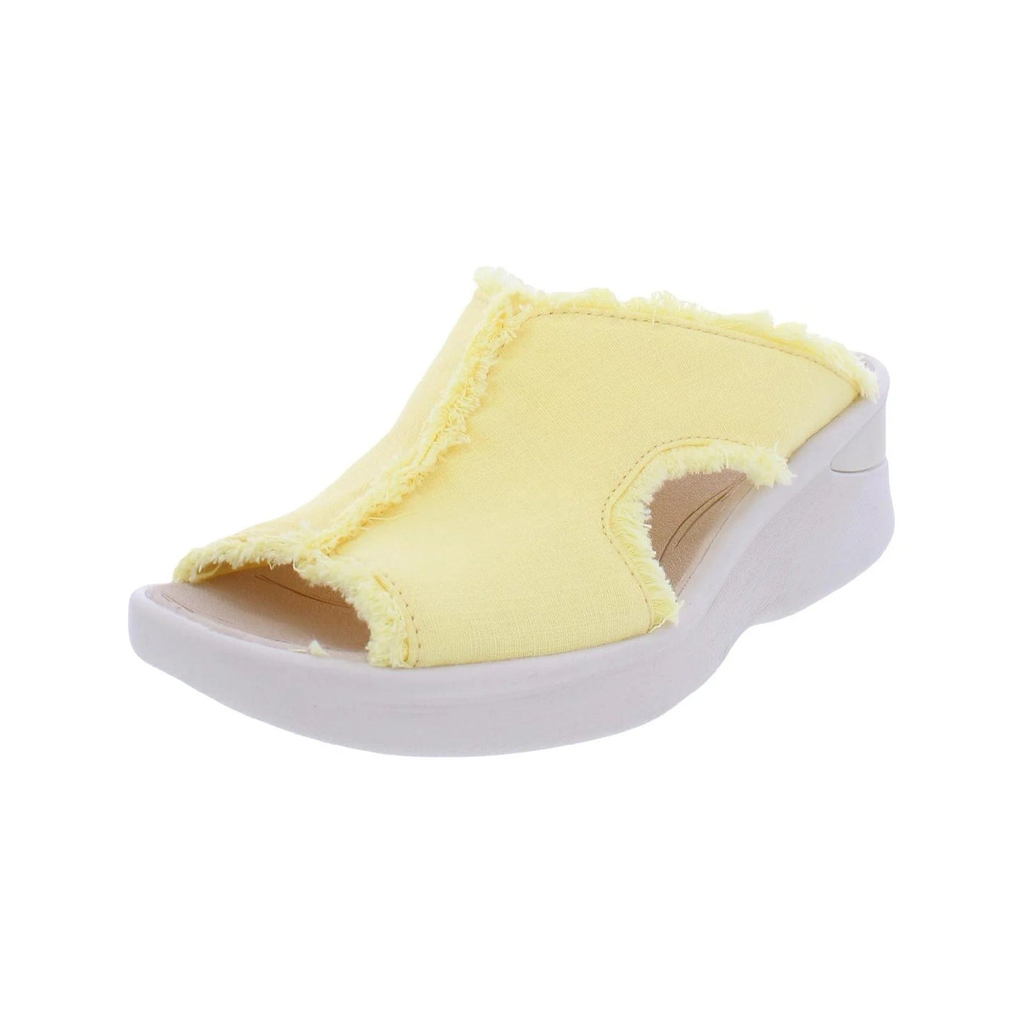 BZEES Womens Shoes 38.5 / Yellow BZEES - Wedge Slip On Slide Slipper