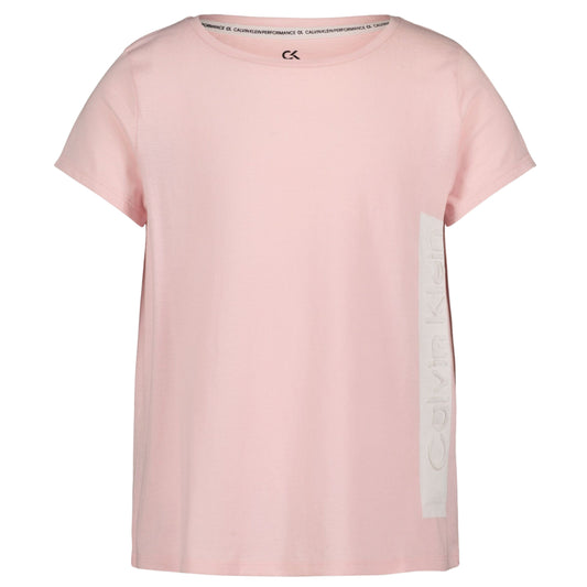 CALVIN KLEIN Girls Tops L / Pink CALVIN KLEIN - KIDS -  Embossed Logo T-shirt