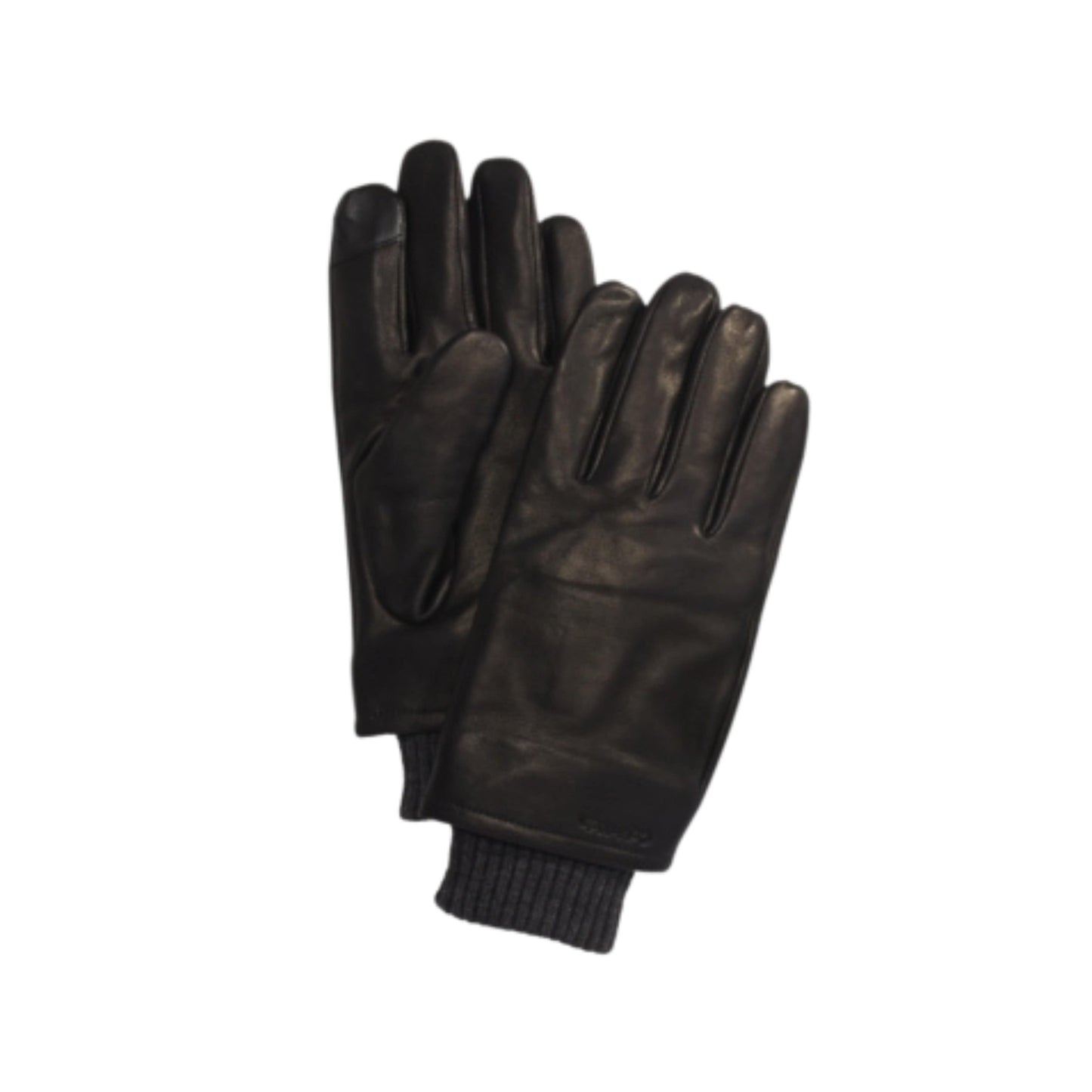 CALVIN KLEIN Gloves & Earmuffs XL / Black CALVIN KLEIN - Leather Fleece Lined Leather Gloves