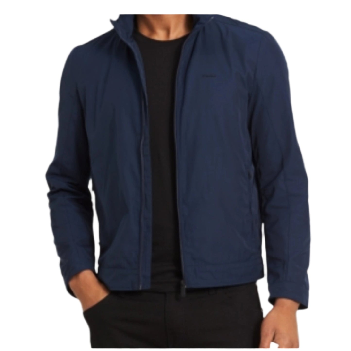 CALVIN KLEIN Mens Jackets Small / Navy CALVIN KLEIN - Full-Zip Jacket