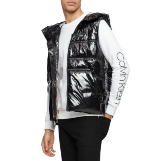 CALVIN KLEIN Mens Jackets M / Black CALVIN KLEIN -  Sleeveless Full Zip Vest