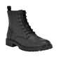 CALVIN KLEIN Mens Shoes 43.5 / Black CALVIN KLEIN - Lealin Lace-Up Lug Sole Boots