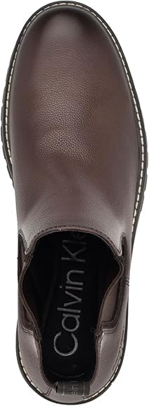 CALVIN KLEIN Mens Shoes 41.5 / Brown CALVIN KLEIN - Letrel Chelsea Boot