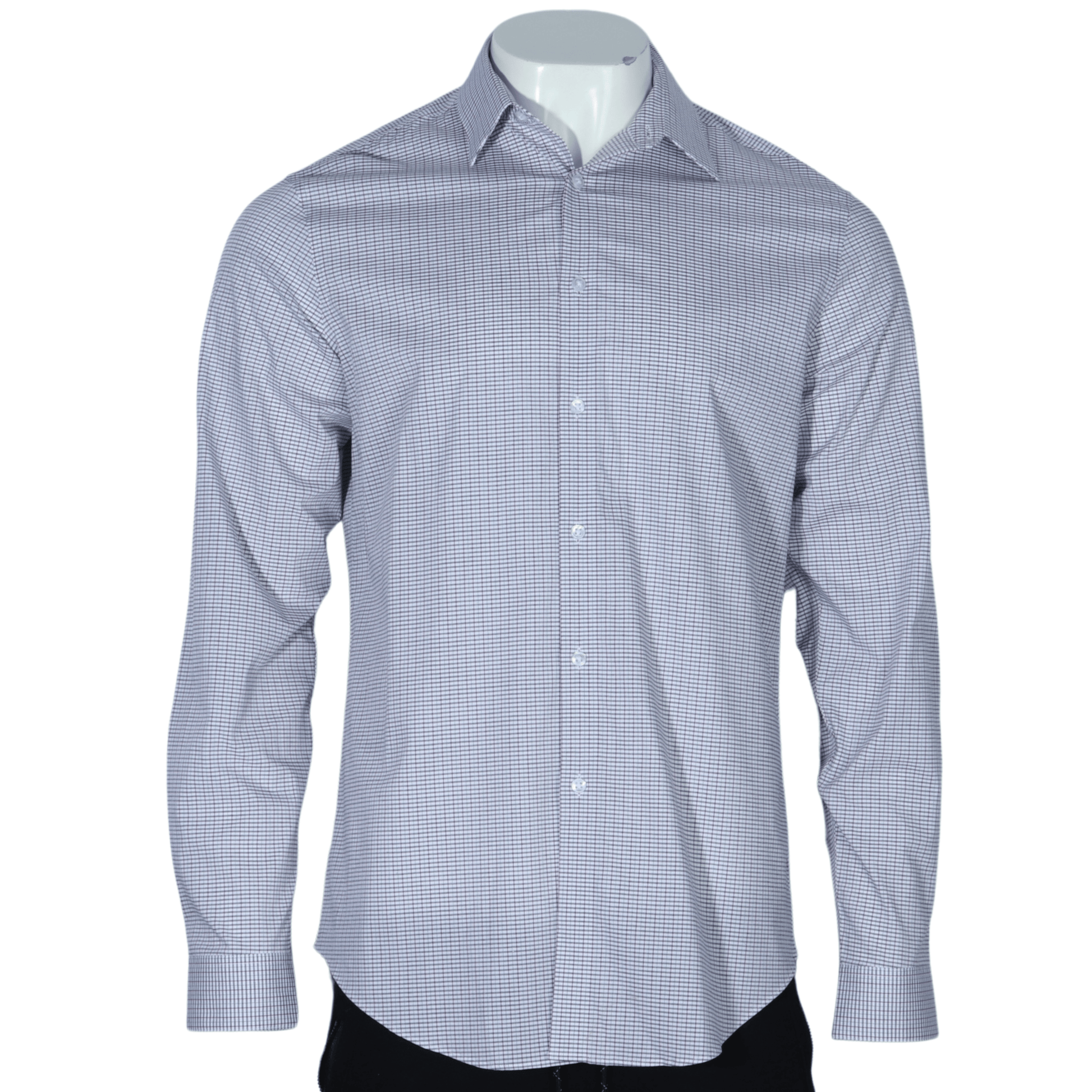 CALVIN KLEIN Mens Tops L / Multi-Color CALVIN KLEIN - Checkered simple button up shirt