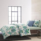 CALVIN KLEIN Pillowcases Blue CALVIN KLEIN - Home Bay Flower Raffia Lines Pillow Case