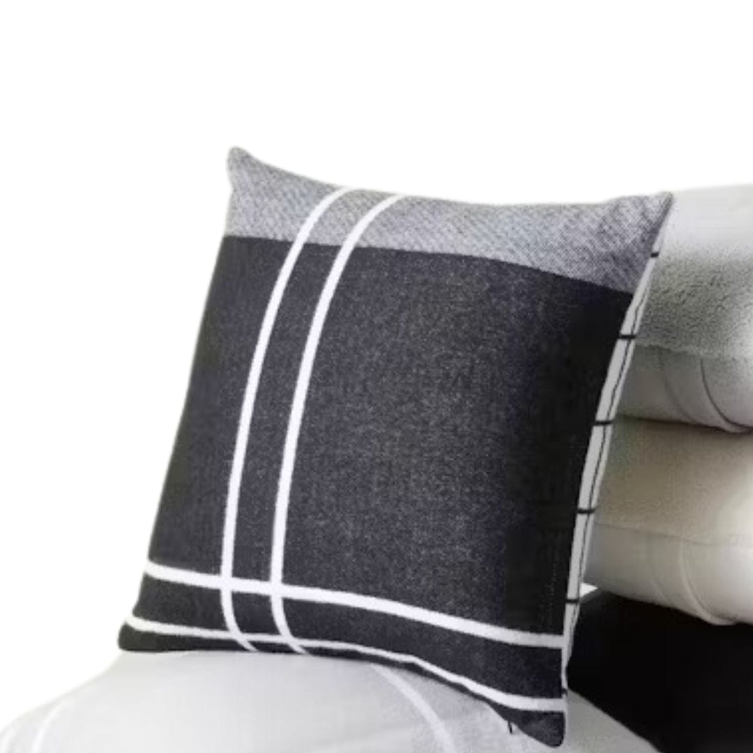 CALVIN KLEIN Pillowcases Multi-Color CALVIN KLEIN - Reversible Plaid Logo Pillow Case