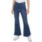 CALVIN KLEIN Womens Bottoms XXS / Blue / 24 CALVIN KLEIN - High-Rise Flared Slit-Hem Jeans Vero denim