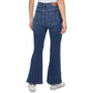 CALVIN KLEIN Womens Bottoms XXS / Blue / 24 CALVIN KLEIN - High-Rise Flared Slit-Hem Jeans Vero denim