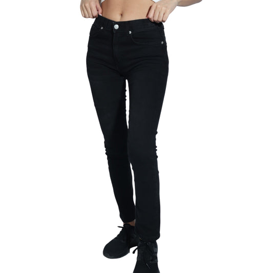 CALVIN KLEIN Womens Bottoms XS / Black CALVIN KLEIN - Simple Jeans