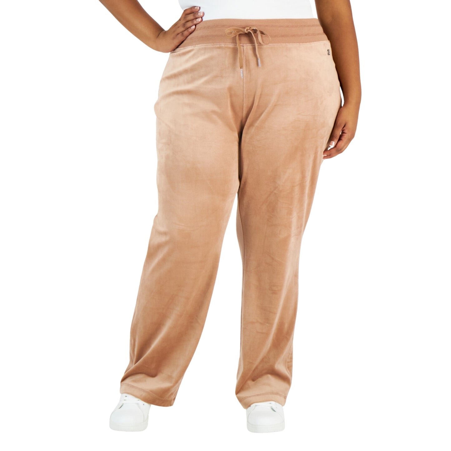 CALVIN KLEIN Womens Bottoms XXL / Beige CALVIN KLEIN - Stretch Pull on Wide Leg Sweat Pants