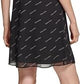 CALVIN KLEIN Womens Dress S / Black CALVIN KLEIN -  Logo Mini Shift Dress