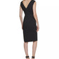 CALVIN KLEIN Womens Dress XS / Black CALVIN KLEIN - Petite Lace-Inset Sheath Dress