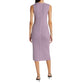 CALVIN KLEIN Womens Dress S / Purple CALVIN KLEIN - Ribbed Knit buttons Bodycon Dress