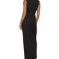 CALVIN KLEIN Womens Dress CALVIN KLEIN - V-Neck Cut-Out Evening Dress