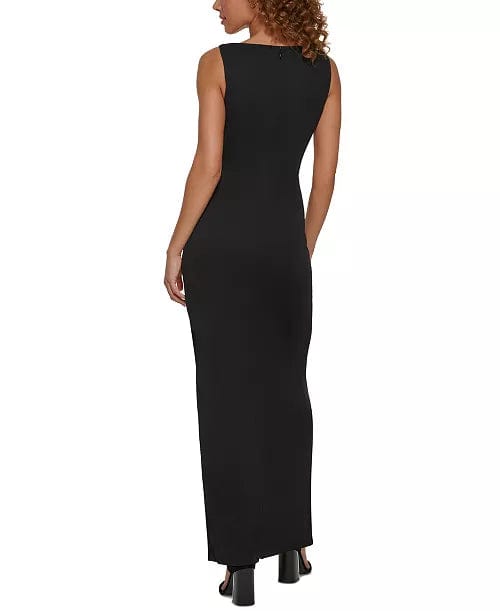 CALVIN KLEIN Womens Dress CALVIN KLEIN - V-Neck Cut-Out Evening Dress