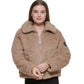 CALVIN KLEIN Womens Jackets L / Brown CALVIN KLEIN -  Quilted Faux-Sherpa Jacket