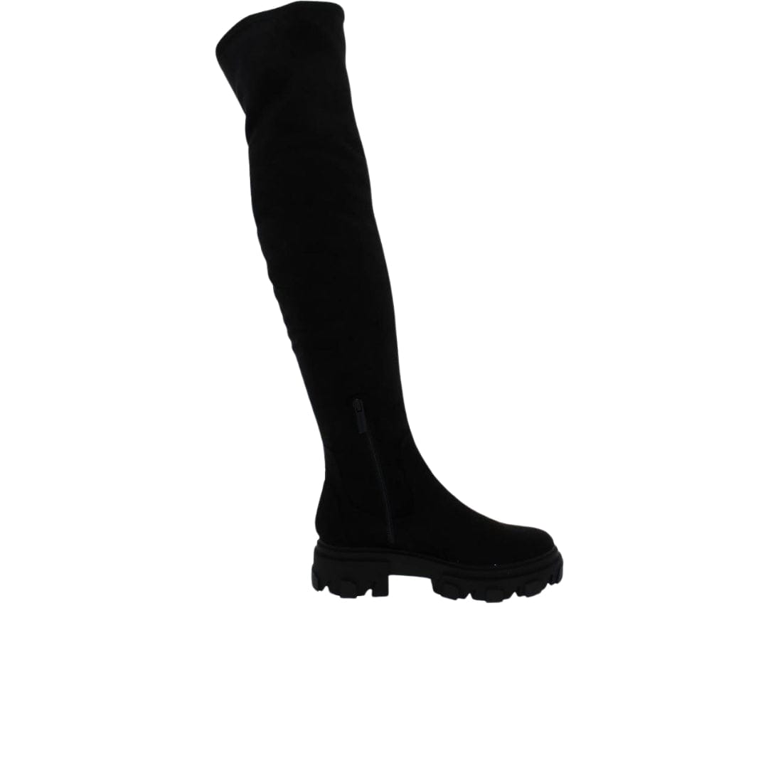 CALVIN KLEIN Womens Shoes 40.5 / Black CALVIN KLEIN - Linnie 2 Pull On Tall Knee-High Boots