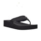 CALVIN KLEIN Womens Shoes 37 / Black CALVIN KLEIN - Logo Thong Slide Slipper