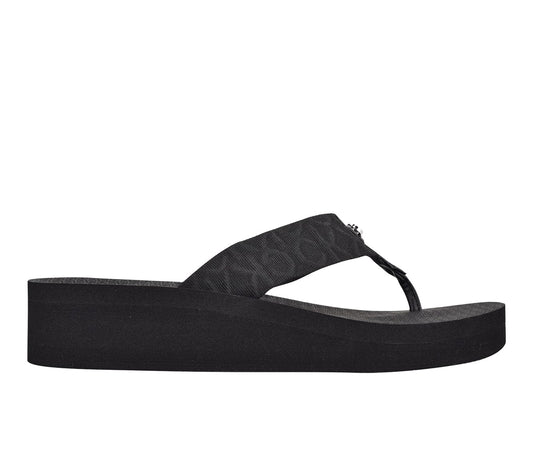 CALVIN KLEIN Womens Shoes 37 / Black CALVIN KLEIN - Logo Thong Slide Slipper