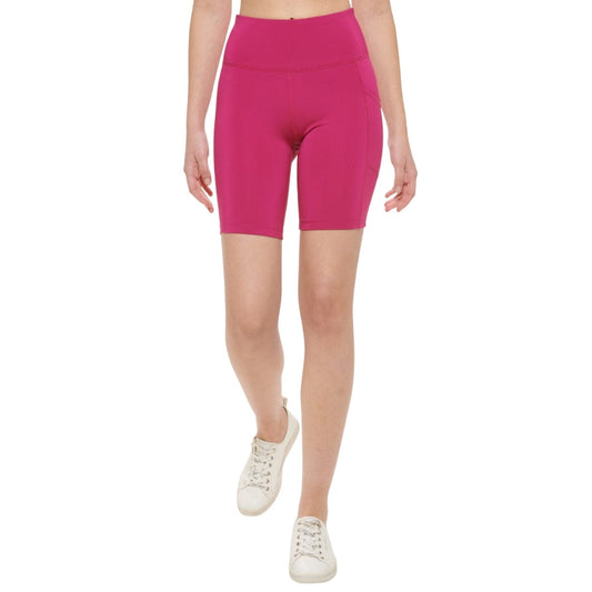 CALVIN KLEIN Womens sports M / Pink CALVIN KLEIN - High-Waist Side-Pocket Bike Shorts