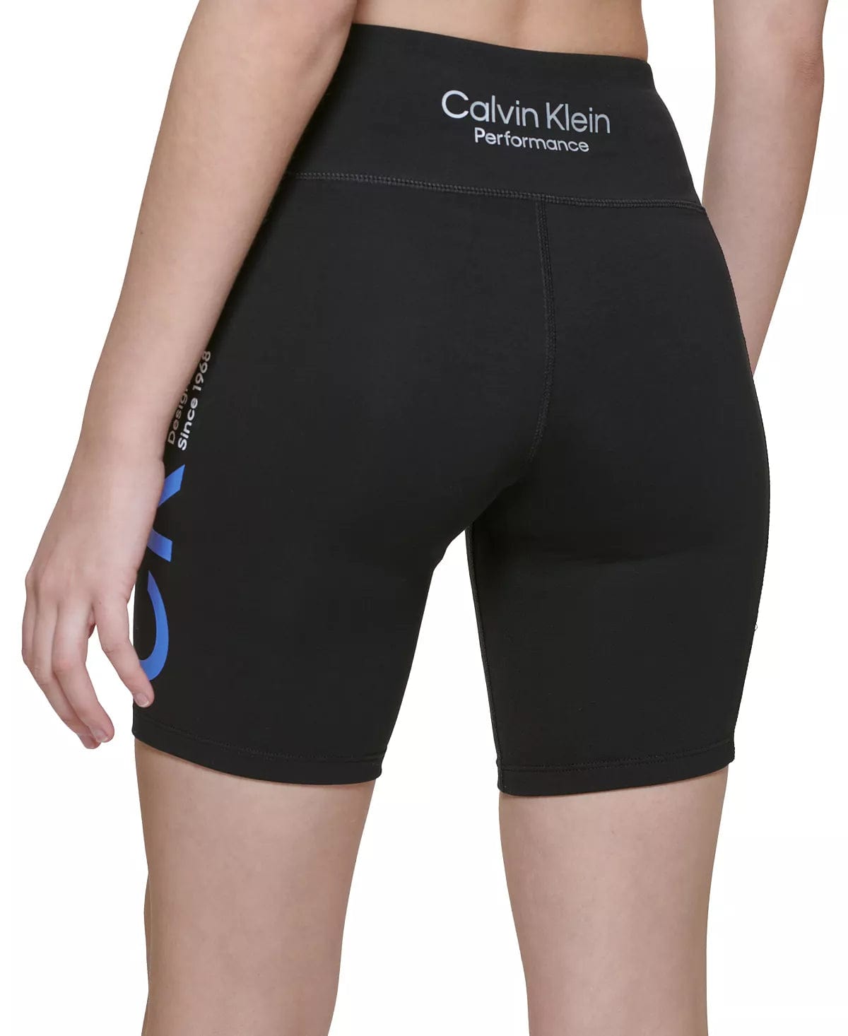 CALVIN KLEIN Womens sports M / Black CALVIN KLEIN - High-Waisted Logo Bike Shorts