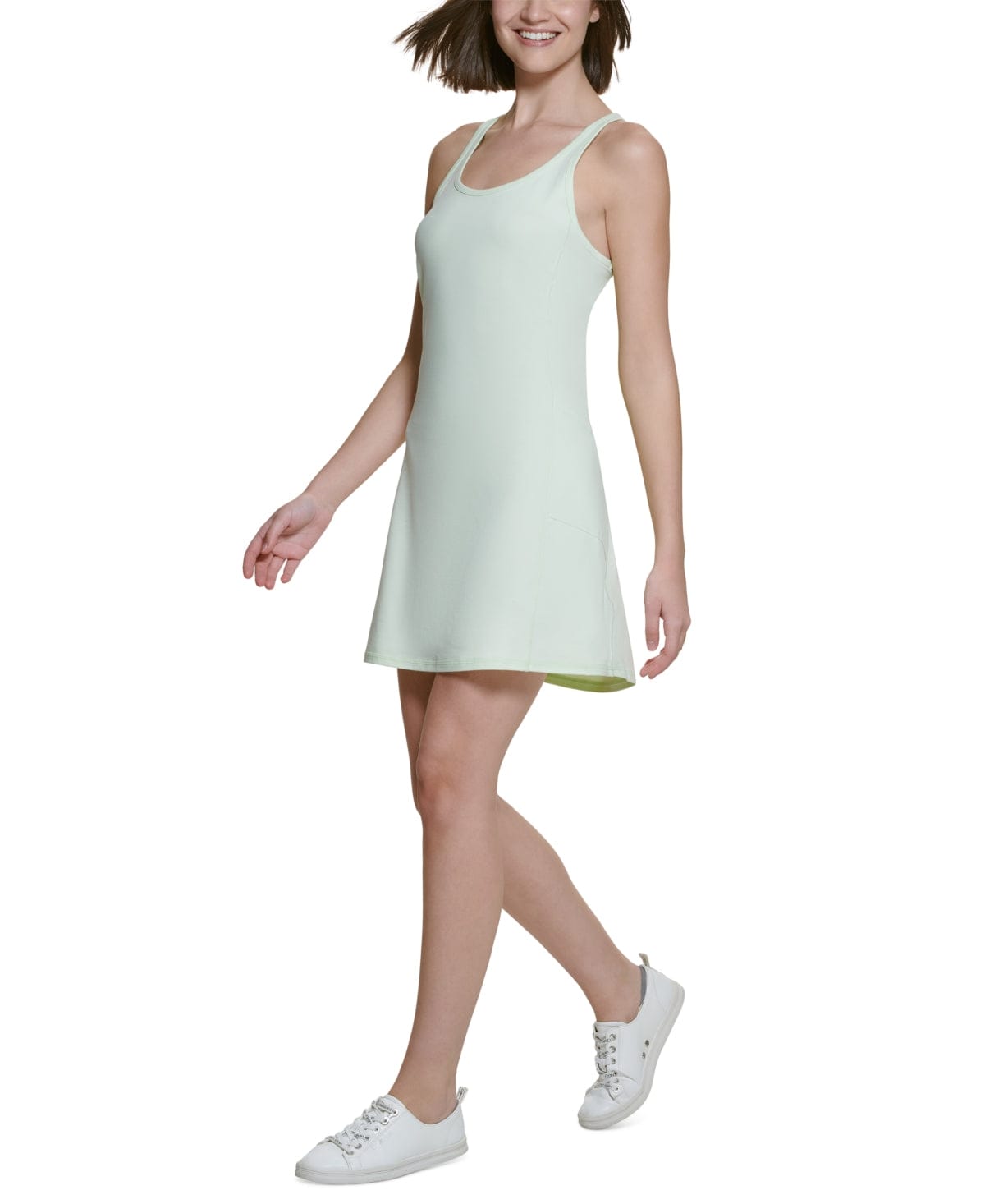 CALVIN KLEIN Womens sports XS / Green CALVIN KLEIN - Sleeveless Mini Tank Dress