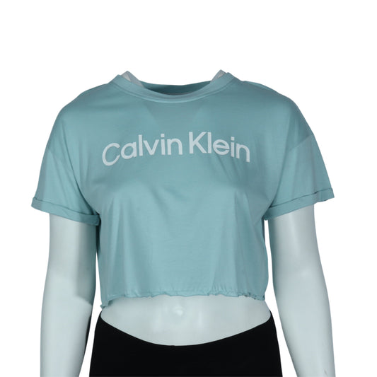 CALVIN KLEIN Womens Tops XL / Blue CALVIN KLEIN - Short Sleeve T-shirt