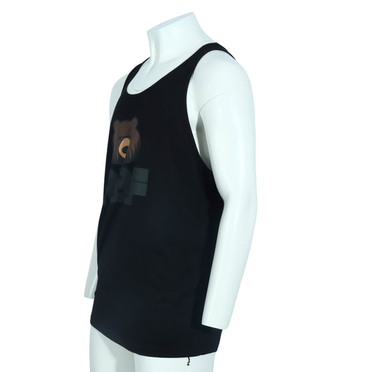 CANVAS Mens Tops XXL / Black CANVAS - Bear Printed Front Tank Top