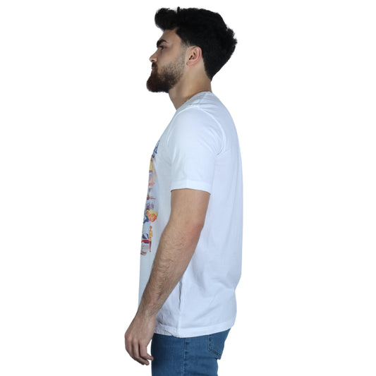 CANVAS Mens Tops L / White CANVAS - Printed T-Shirt