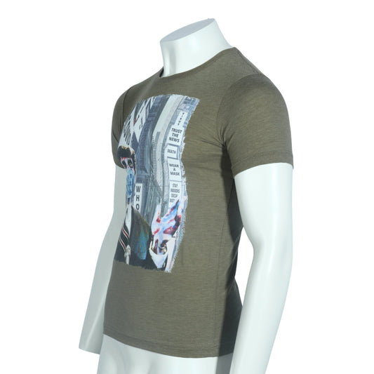 CANVAS Mens Tops S / Green CANVAS - Round Neck T-shirt