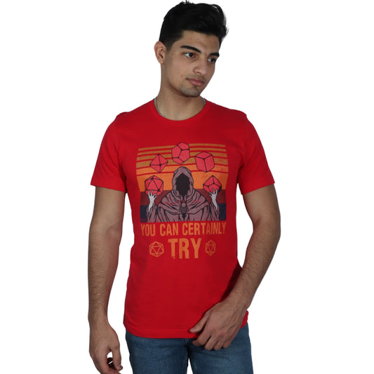CANVAS Mens Tops M / Red CANVAS - You Can Certainly Try Printed T-shirt