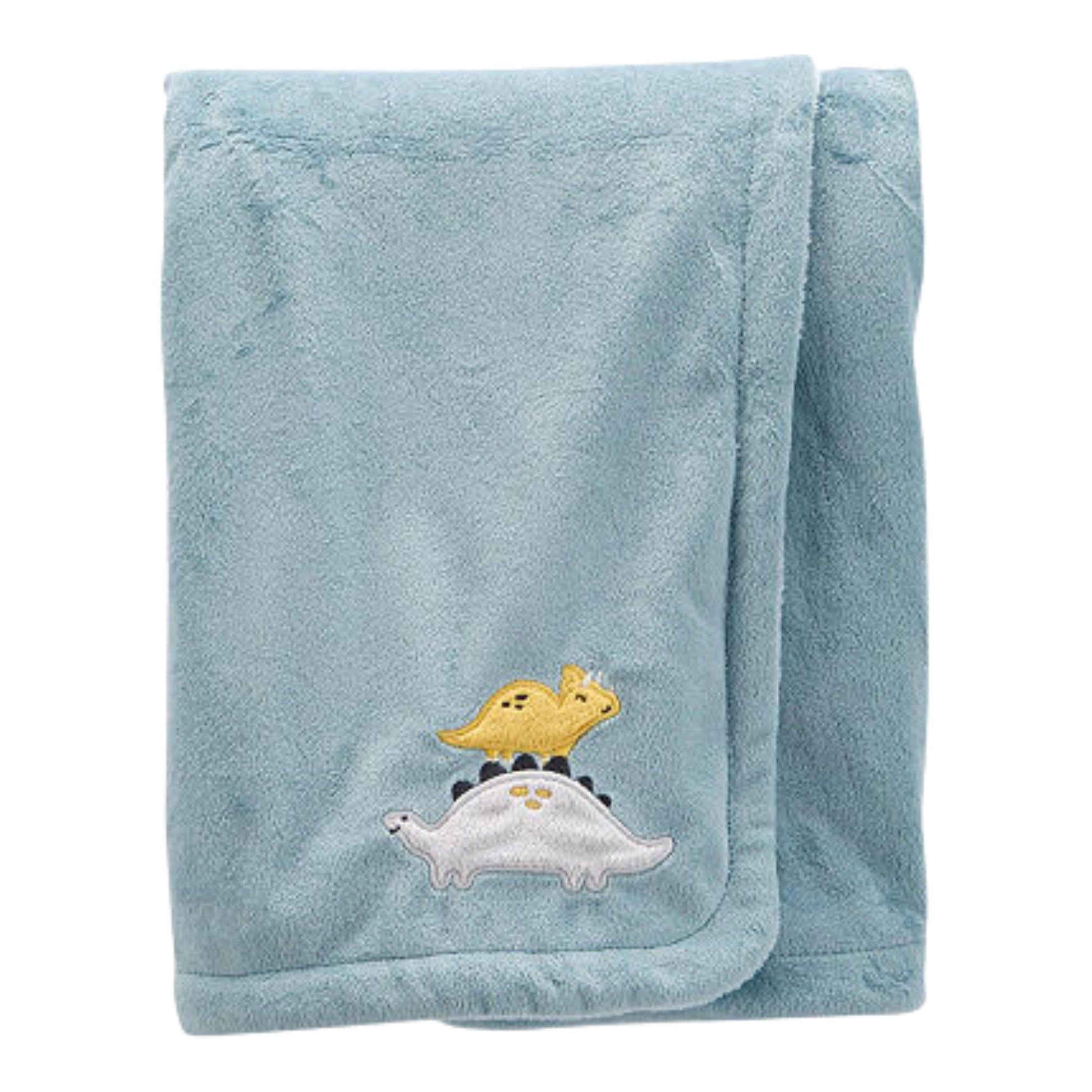 CARTER'S Baby Blankets Blue CARTER'S - BABY -  Dinosaur Fuzzy Plush Blanket