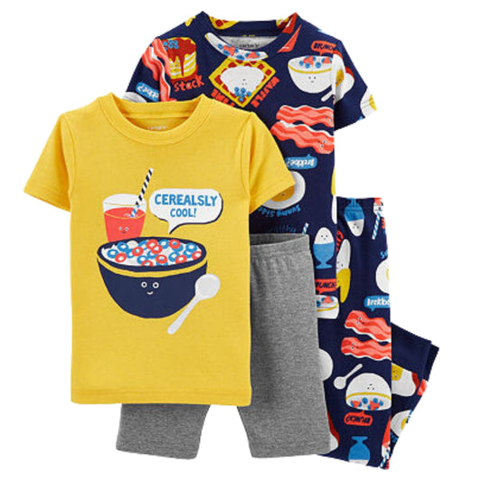 CARTER'S Baby Boy 3 Years / Multi-Color CARTER'S - BABY -  4-Piece Snug Fit T-shirt, Shorts and Pajama Set