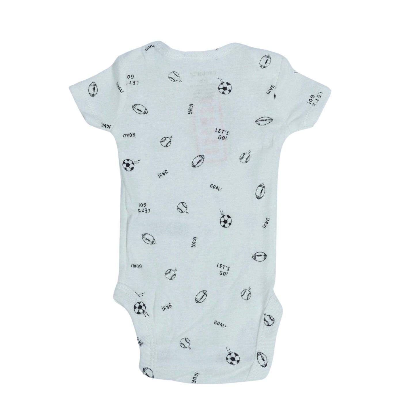 CARTER'S Baby Boy New Born / White CARTER'S - Baby - All Over Sports Print Bodysuit