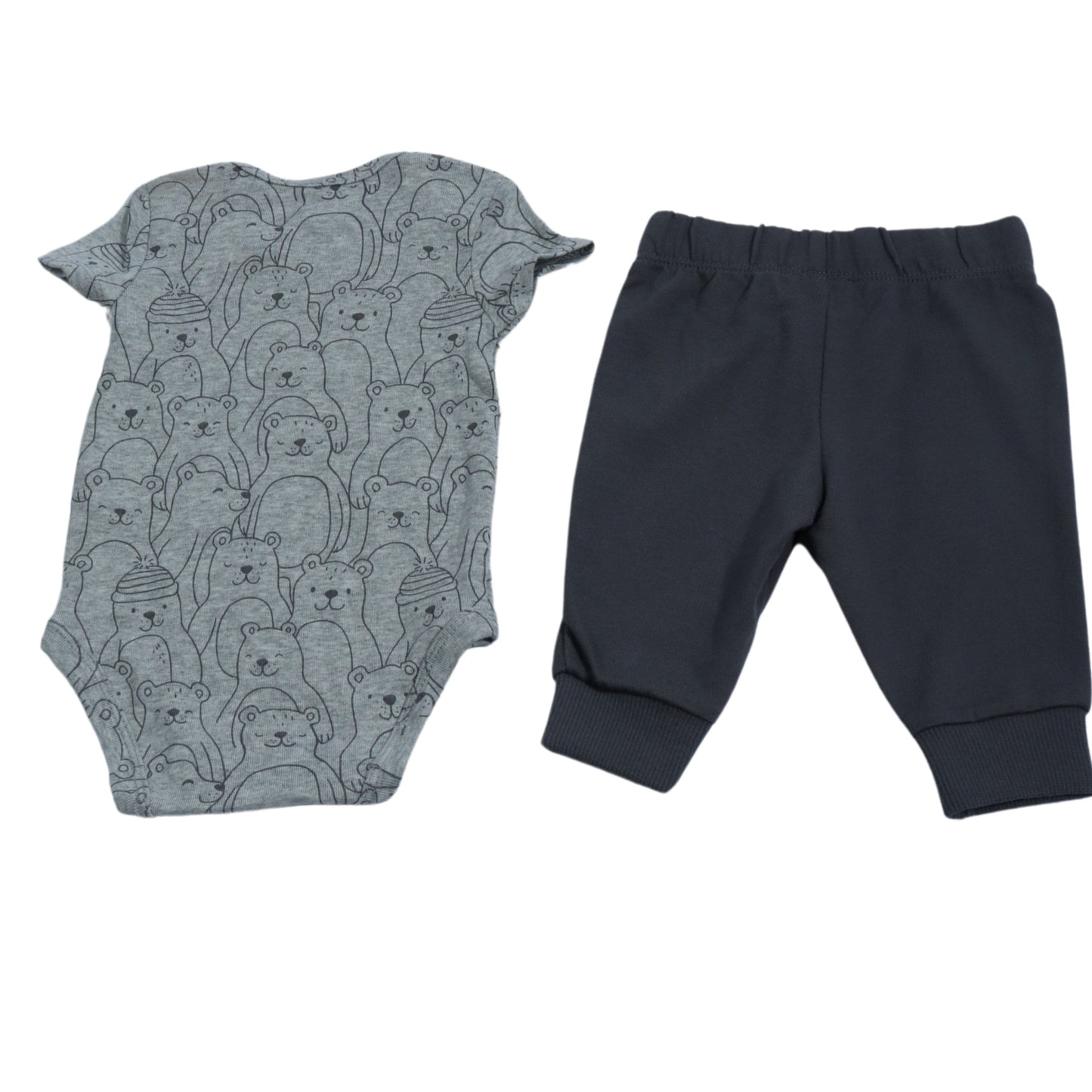CARTER'S Baby Boy 3 Month / Grey CARTER'S - BABY - Bear Bodysuit Pants Outfit