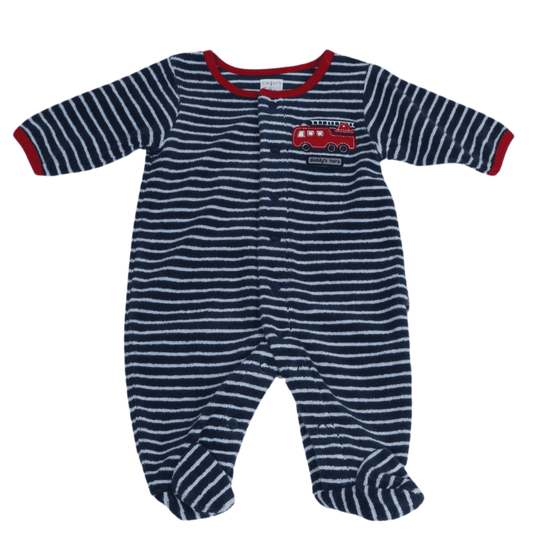 CARTER'S Baby Boy CARTER'S - Stripped footed overall