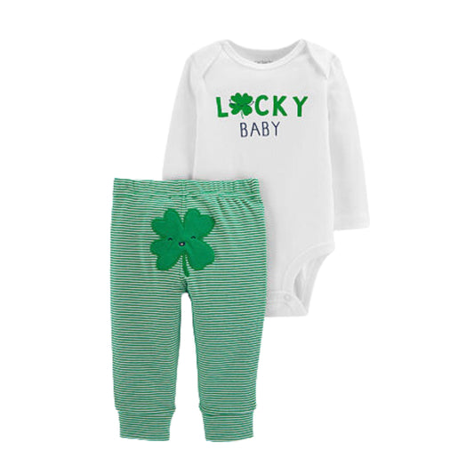 CARTER'S Baby Girl CARTER'S -  2-Piece St. Patrick's Day Bodysuit and Pant Set