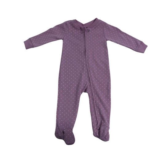 CARTER'S Baby Girl 9 Month / Purple CARTER'S - BABY - Fit Footed Cotton Overall
