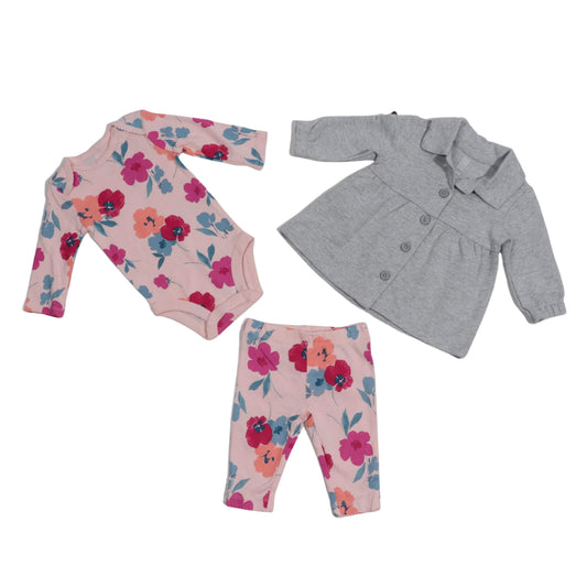 CARTER'S Baby Girl CARTER'S - Baby - Flowered Bodysuit 3 pcs