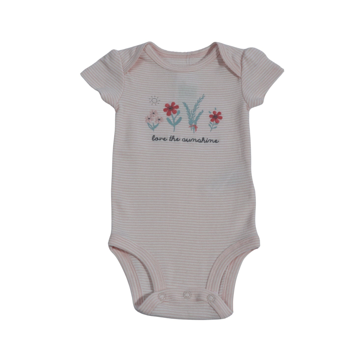 CARTER'S Baby Girl 3 Month / Pink CARTER'S - Baby - Front Love The Sunshine Embroidery Bodysuit