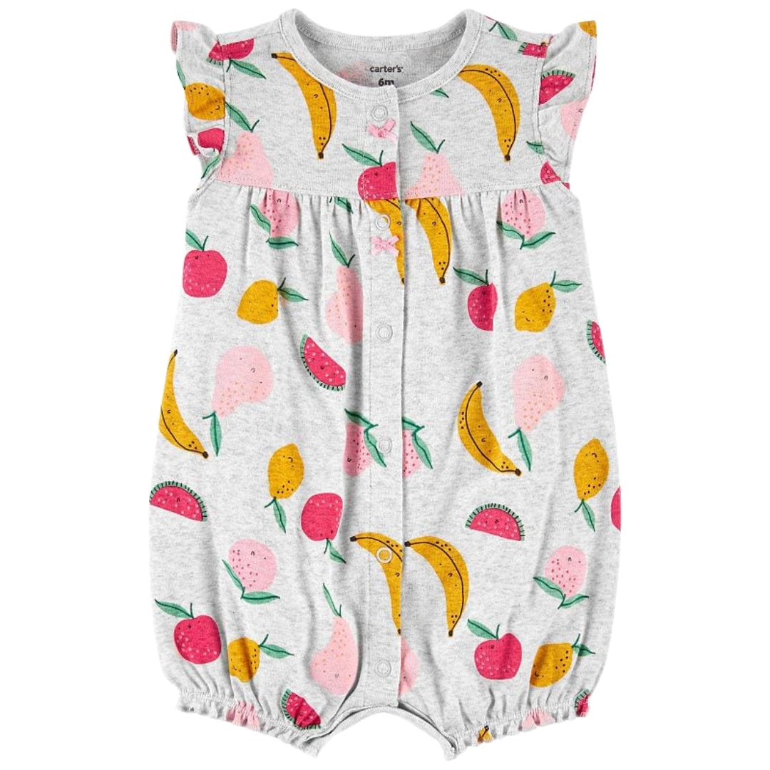 CARTER'S Baby Girl 3 Month / Grey CARTER'S - Baby - Fruit Snap-up Romper