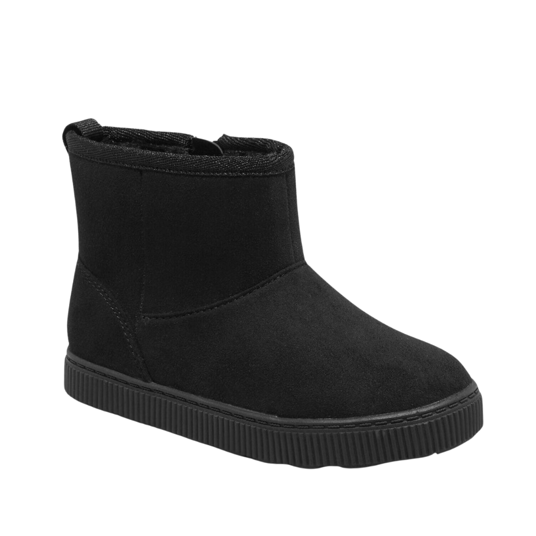 CAT & JACK Baby Shoes 23 / Black CAT & JACK -  BABY - Arlo Zipper Shearling Style Boots