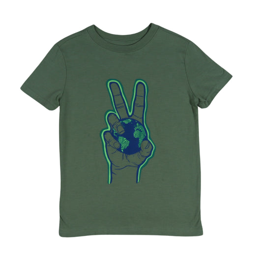 CAT & JACK Boys Tops XS / Green CAT & JACK - Kids - Printed Front T-shirt