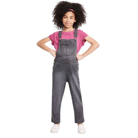CAT & JACK Girls Overall CAT & JACK - Kids - Washed Jean Overall