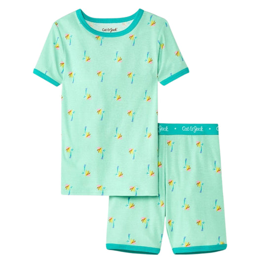 CAT & JACK Girls Pajamas XS / Green CAT & JACK - Kids -  Snug Fit Pajama Set