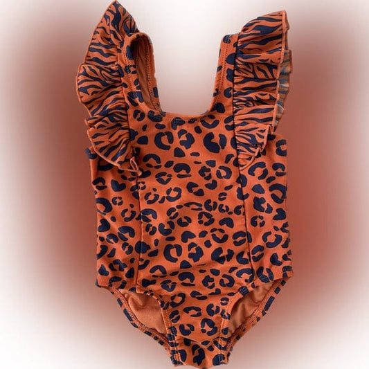 CAT & JACK Girls Swimwear 5 Years / Mult-Color CAT & JACK - Kids - Leopard Print One Piece Swimsuit