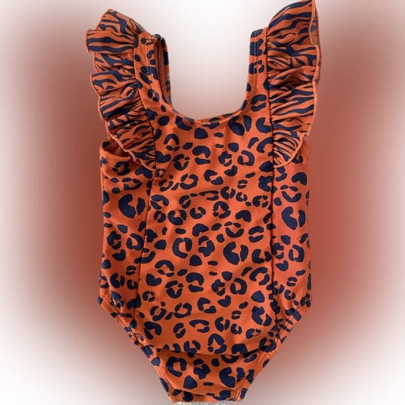 CAT & JACK Girls Swimwear 5 Years / Mult-Color CAT & JACK - Kids - Leopard Print One Piece Swimsuit