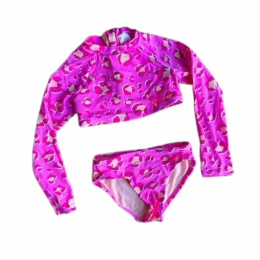 CAT & JACK Girls Swimwear XS / Pink CAT & JACK - Kids - Peplum Rashguard Swim Shirt