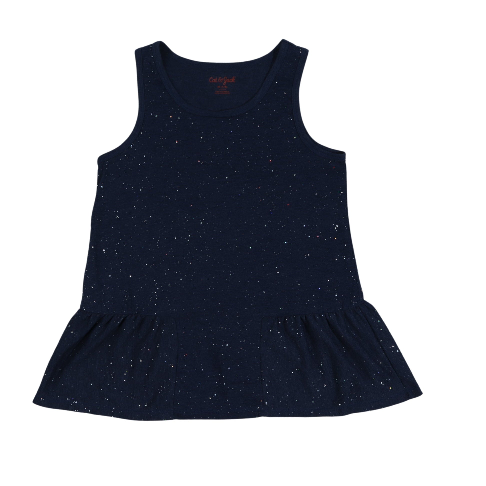 CAT & JACK Girls Tops M / Blue CAT & JACK - Kids - Dotted In Glitter All Over Blouse